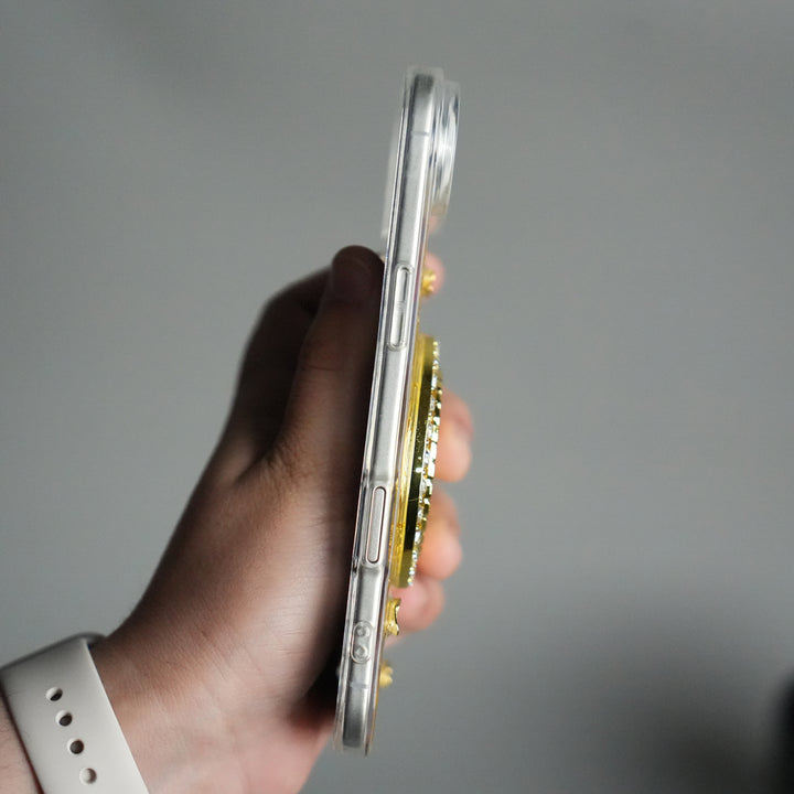 iPhone 17 Series Premium Rotation Dollar Bracelet Wristband Chain Phone Case Cover