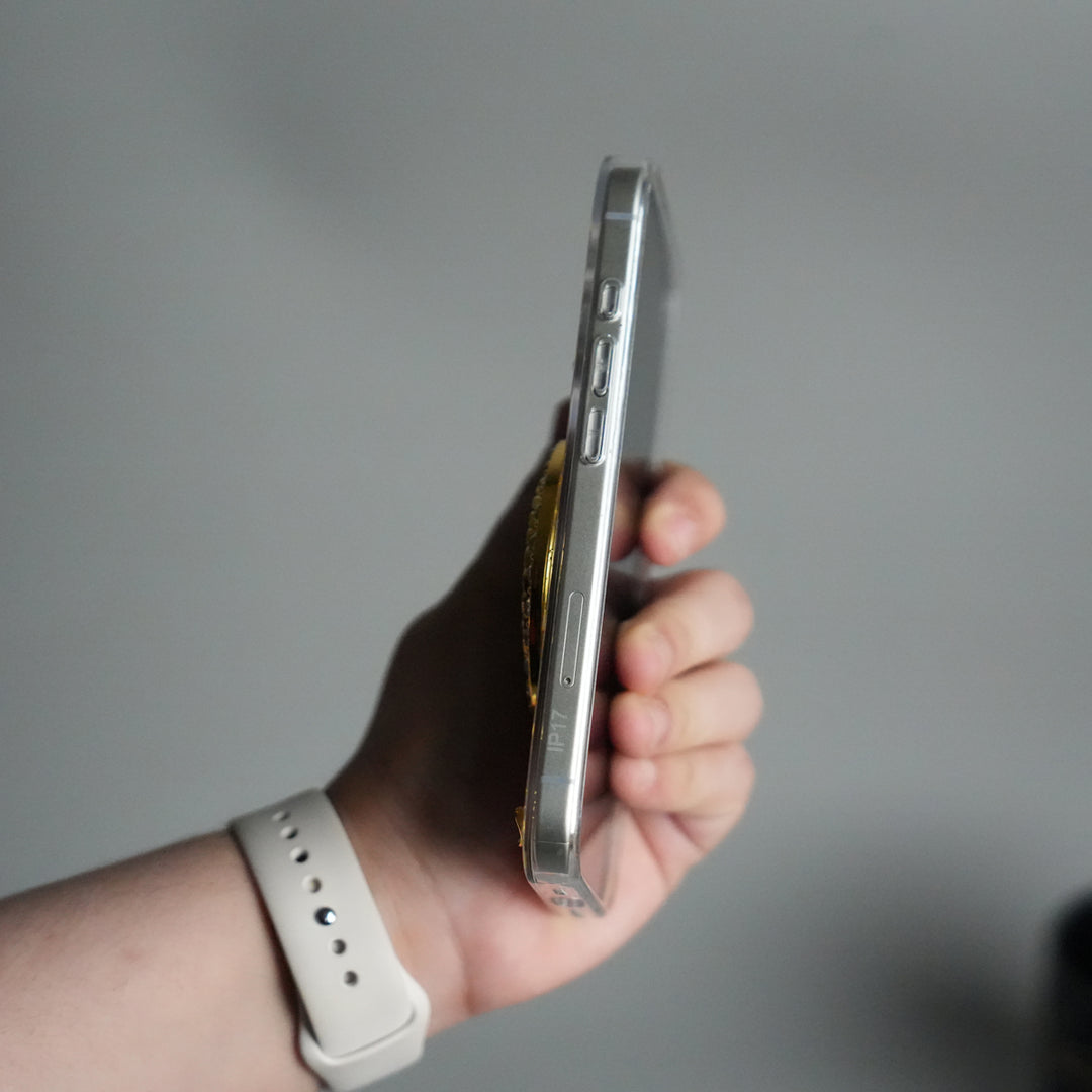 iPhone 17 Series Premium Rotation Dollar Bracelet Wristband Chain Phone Case Cover