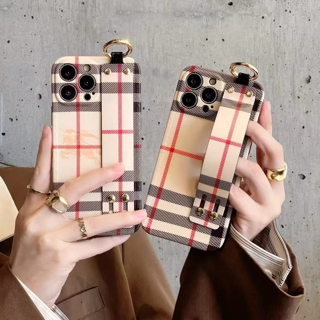 iPhone Luxury Brand BRY Strap Belt Case Cover Brown