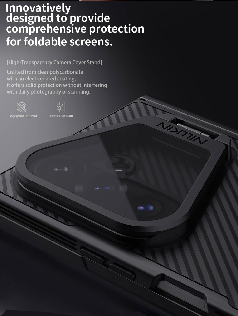 Nillkin Camshield Prop Magnetic Transparent Lens Guard Edition Camera protective cover case for Samsung Galaxy Z Fold 8 Ultra (Fold8 Ultra 5G)