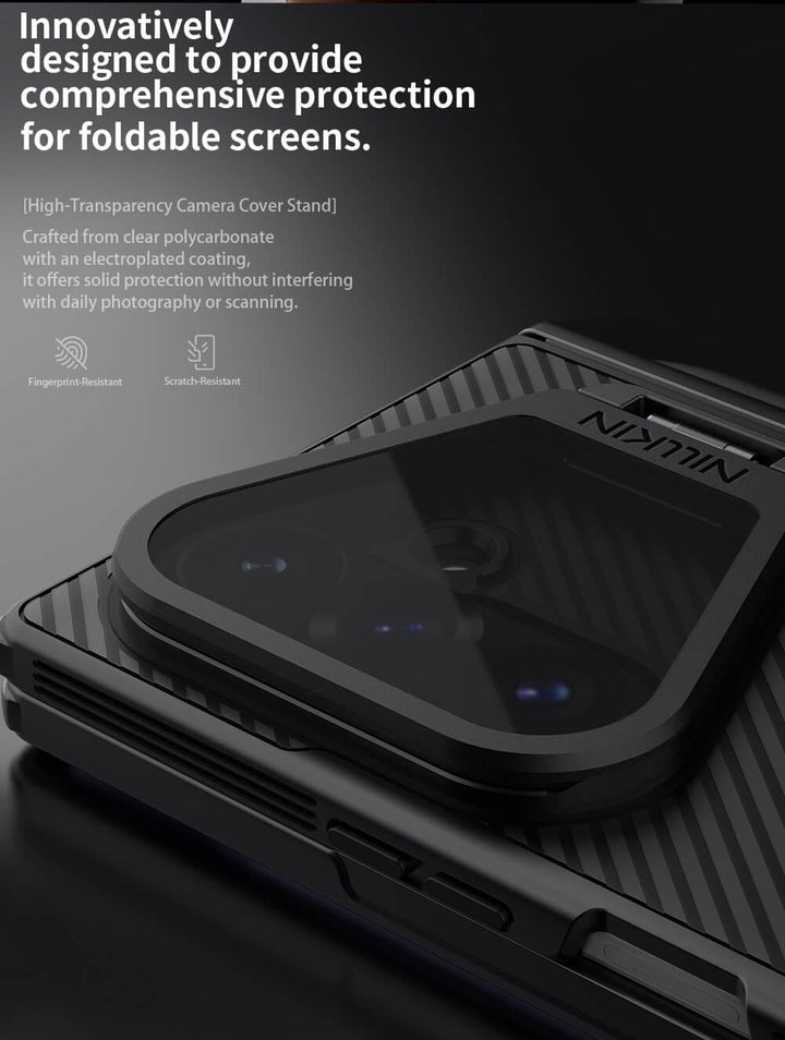 Nillkin Camshield Prop Magnetic Transparent Lens Guard Edition Pen holder Version Camera protective cover case for Samsung Galaxy Z Fold 8 Ultra (Fold8 Ultra 5G)