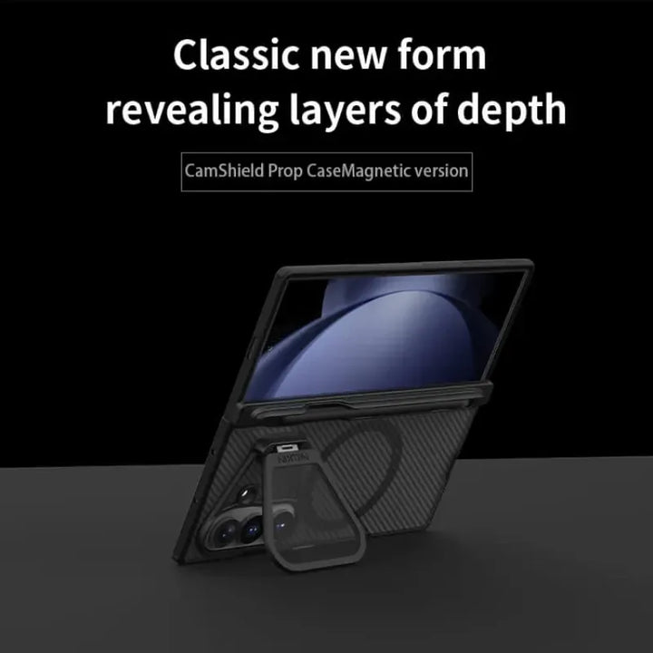 Nillkin Camshield Prop Magnetic Clear version Transparent Lens Guard Edition Pen holder Version Camera protective cover case for Samsung Galaxy Z Fold 8 Ultra (Fold8 Ultra 5G)