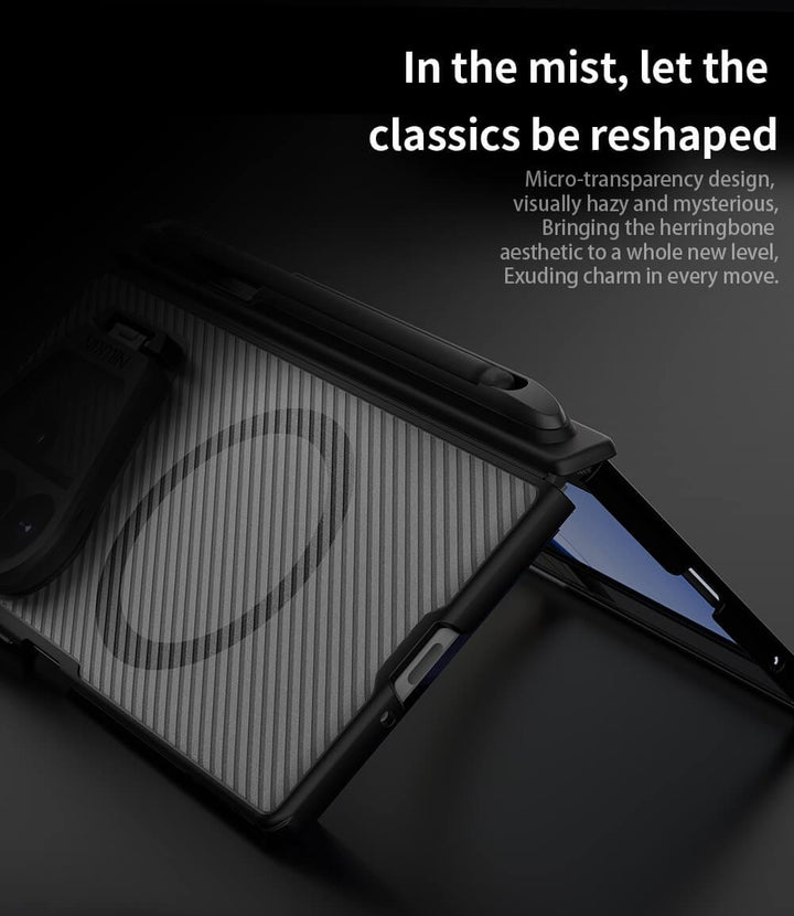 Nillkin Camshield Prop Magnetic Clear version Transparent Lens Guard Edition Pen holder Version Camera protective cover case for Samsung Galaxy Z Fold 8 Ultra (Fold8 Ultra 5G)