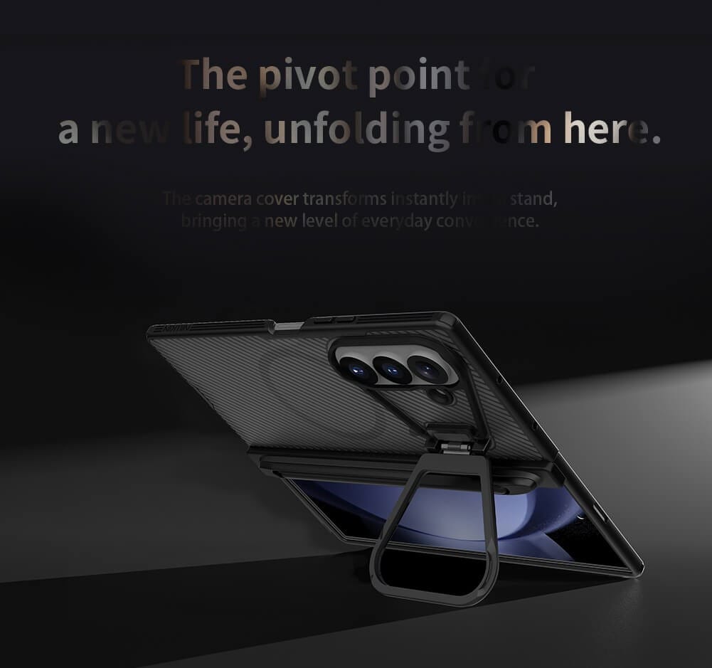 Nillkin Camshield Prop Magnetic Clear version Transparent Lens Guard Edition Pen holder Version Camera protective cover case for Samsung Galaxy Z Fold 8 Ultra (Fold8 Ultra 5G)