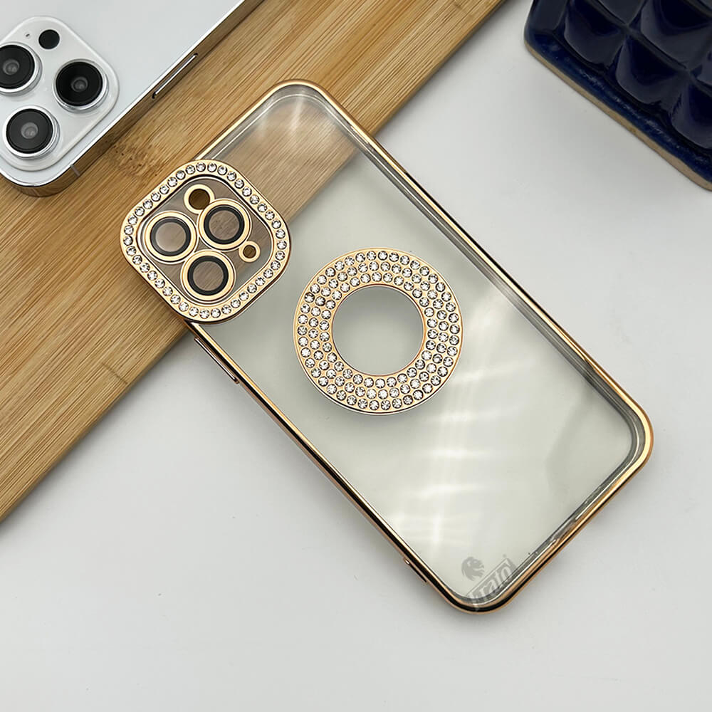 iPhone Logo Diamond Show Silicone Case