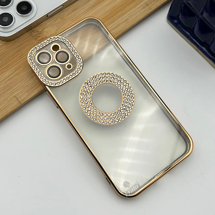 iPhone Logo Diamond Show Silicone Case