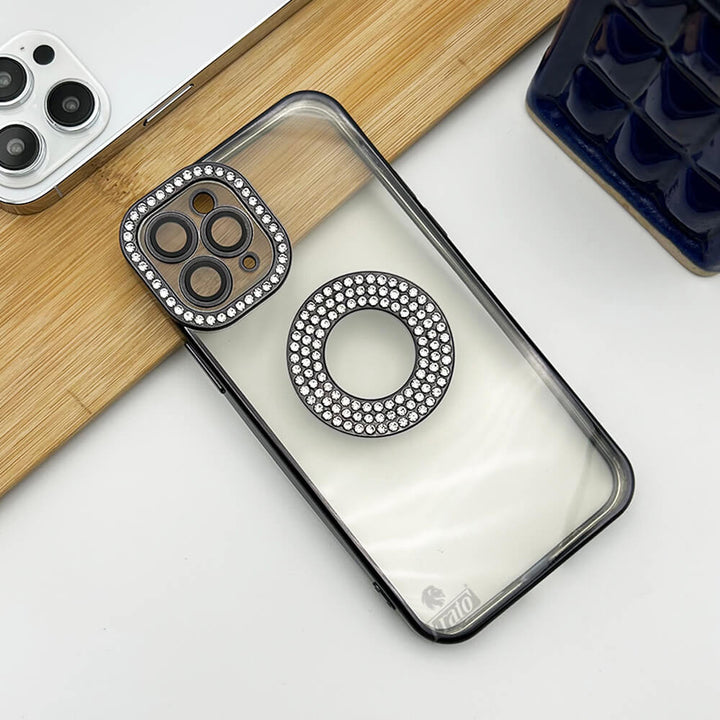 iPhone Logo Diamond Show Silicone Case