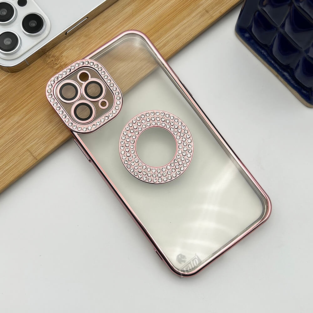 iPhone Logo Diamond Show Silicone Case