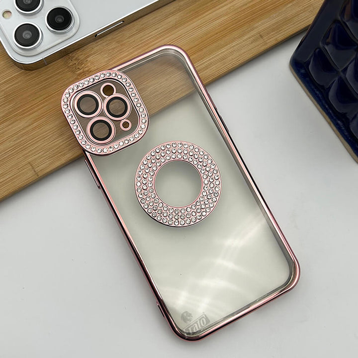 iPhone Logo Diamond Show Silicone Case