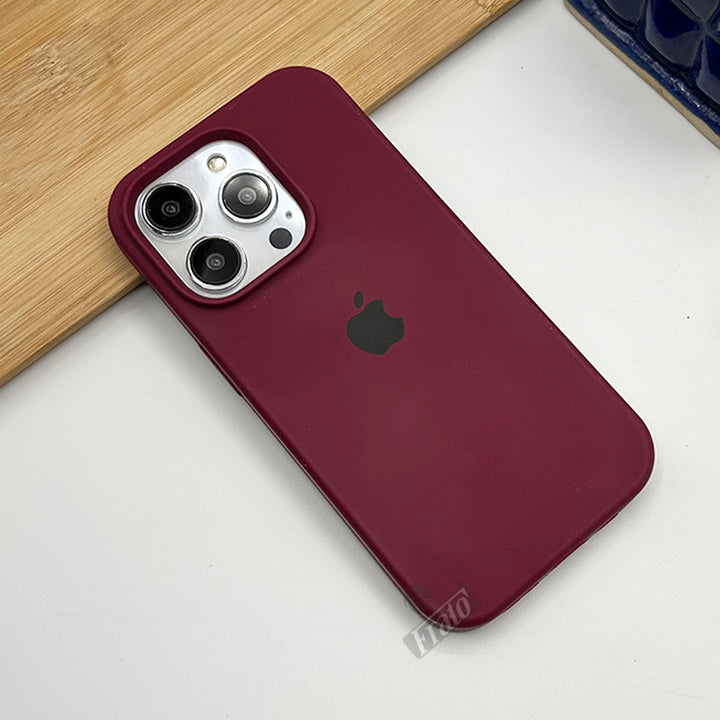 iPhone 15 Series Liquid Silicone Case Cover Plum