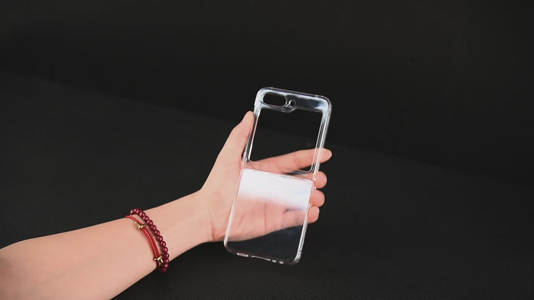 Samsung Galaxy Z Flip 5 Transparent Crystal Non Yellow Hard Shell Cover Case