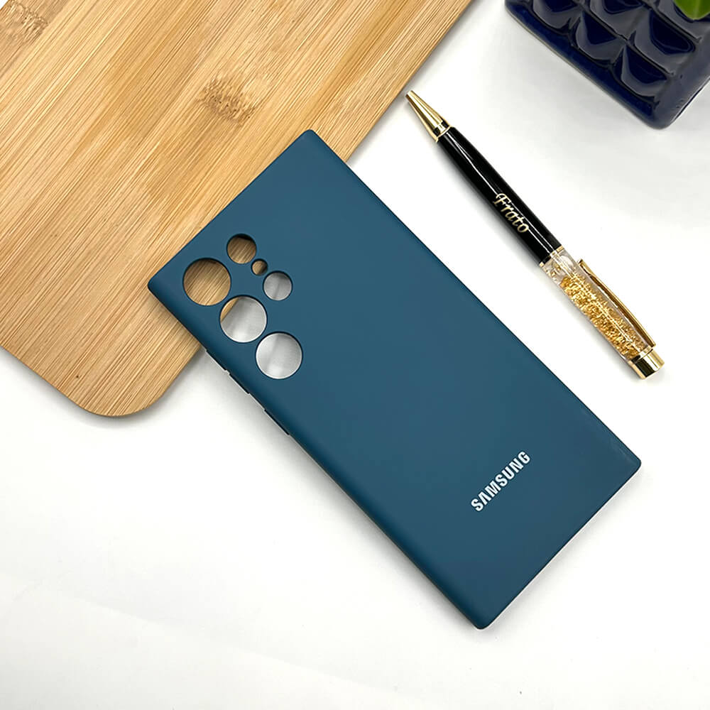 Samsung Galaxy S24 Ultra Liquid Silicone Case Cover (Royal Blue)