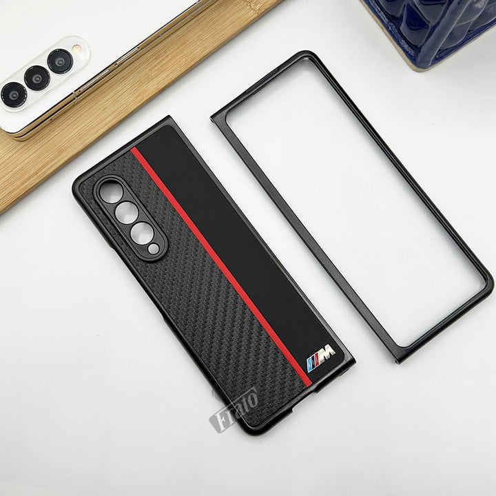 Samsung Galaxy Z Fold 4 BMW M Performance Carbon Design Case Cover with Camera Protection