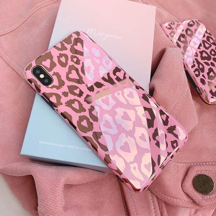 Luxury Blue Ray Pink Leopard iPhone Case freeshipping - Frato
