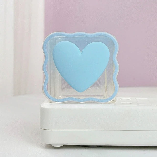 Love Heart Transparent Cable Protector and Adapter Case For iPhone Charger