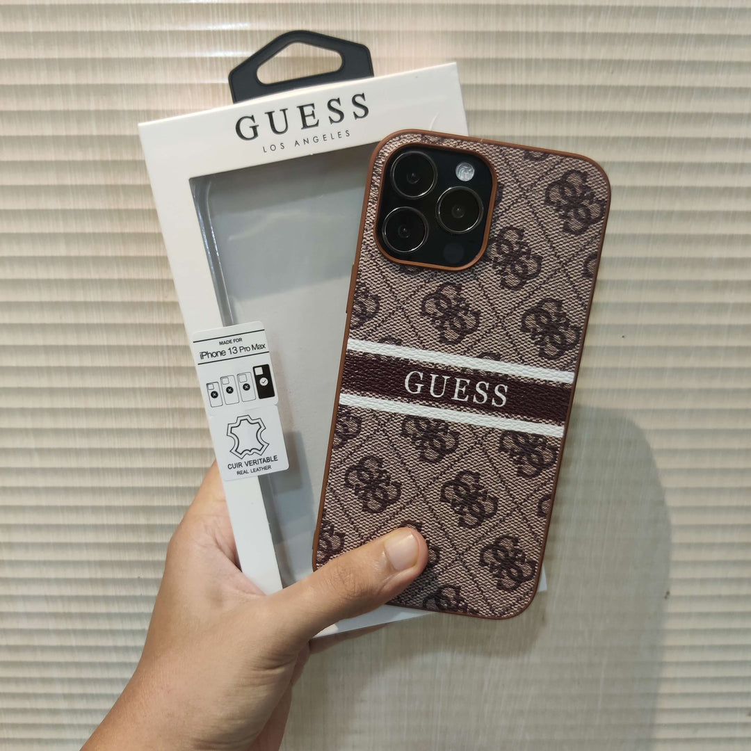 iPhone 13 Series Luxury Brand GS Leather Case
