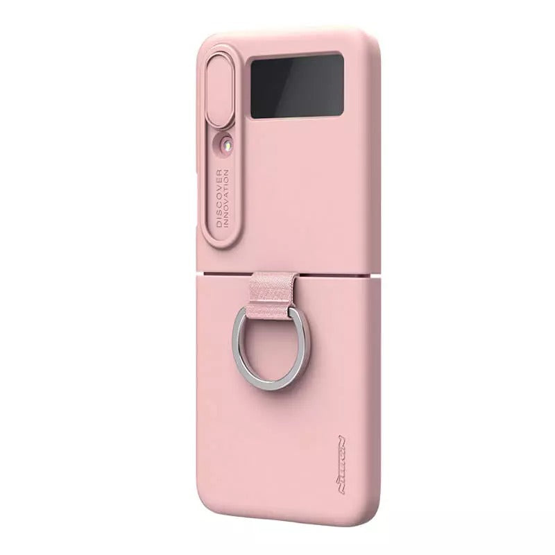 Nillkin Samsung Galaxy Z Flip4 5G (Z Flip 4 5G) CamShield Silky silicon Cover ( Light Peach )