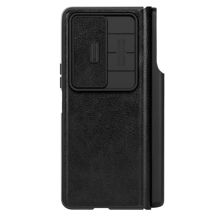 Nilkin Samsung Galaxy Z Fold 4 5G Qin Pro Leather Flip Cover ( Black )