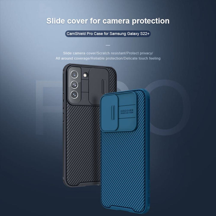 samsung Galaxy S22 Camshield Case Cover Black