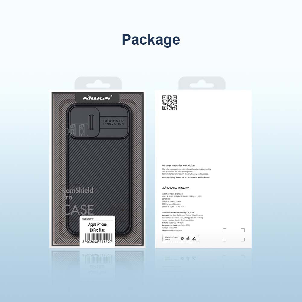 Nillkin Camshield Pro Shockproof Case For iPhone - BLACK
