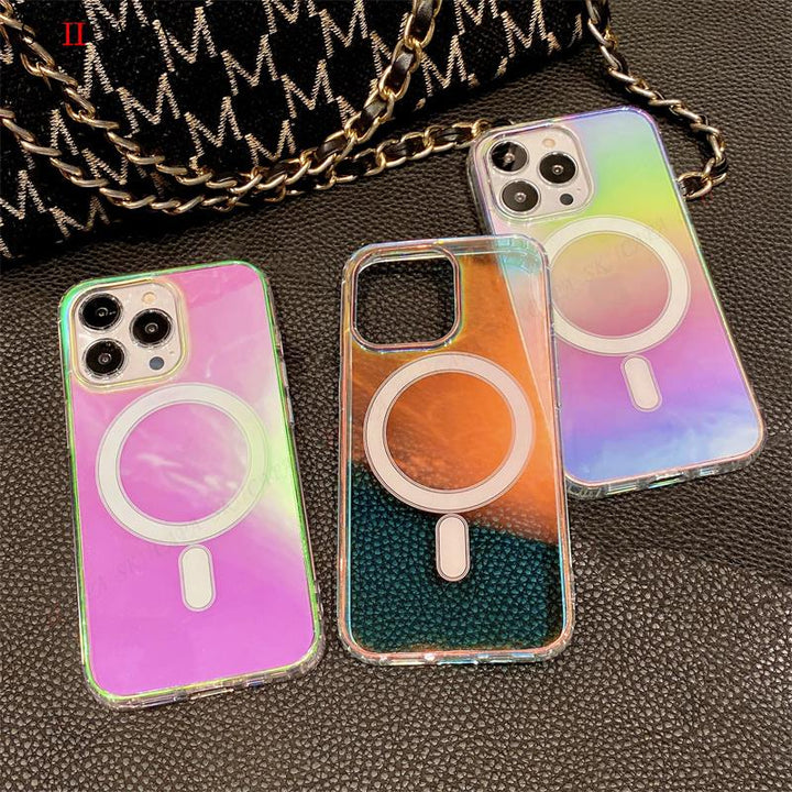 iPhone Color Plating Clear Magsafe Silicone Cover
