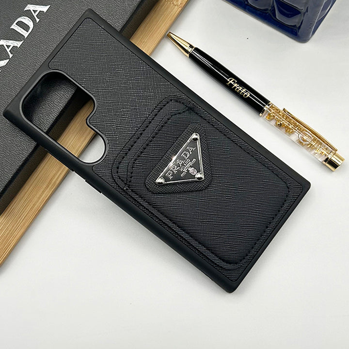 Samsung S23 Ultra Luxury Brand Card Holder Leather Cover
