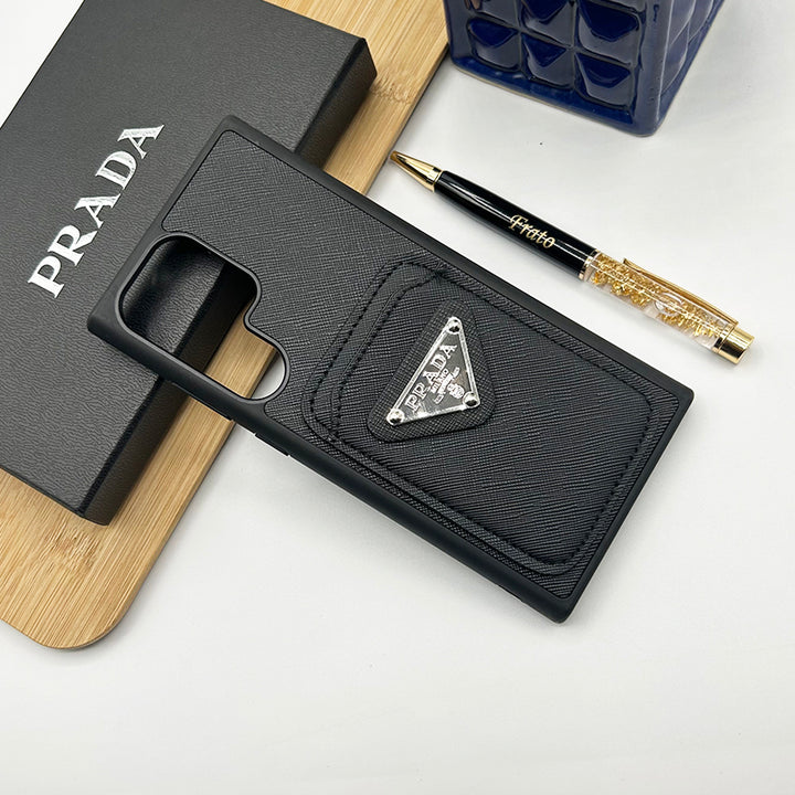 Samsung S23 Ultra Luxury Brand Card Holder Leather Cover