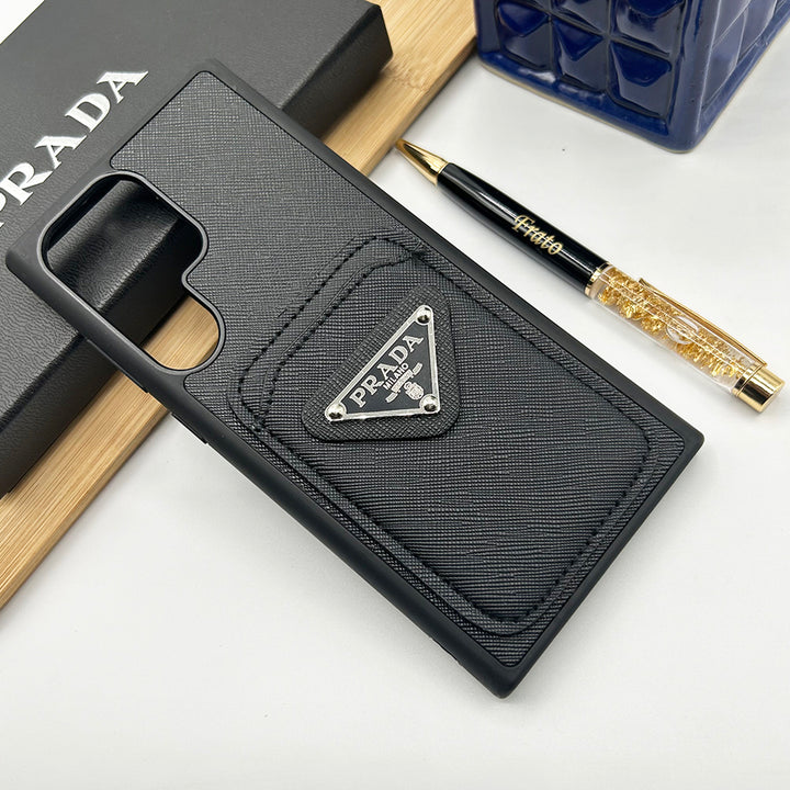 Samsung S23 Ultra Luxury Brand Card Holder Leather Cover