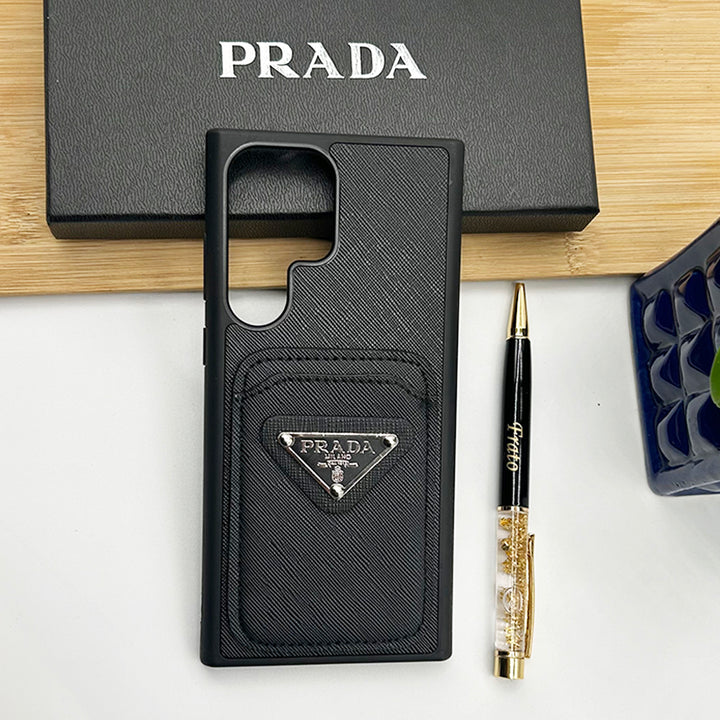 Samsung S23 Ultra Luxury Brand Card Holder Leather Cover