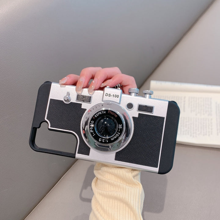 Samsung S22 Ultra 3D Retro Vintage Camera Case Cover