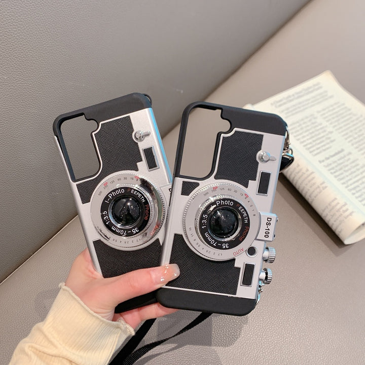 Samsung S22 Ultra 3D Retro Vintage Camera Case Cover