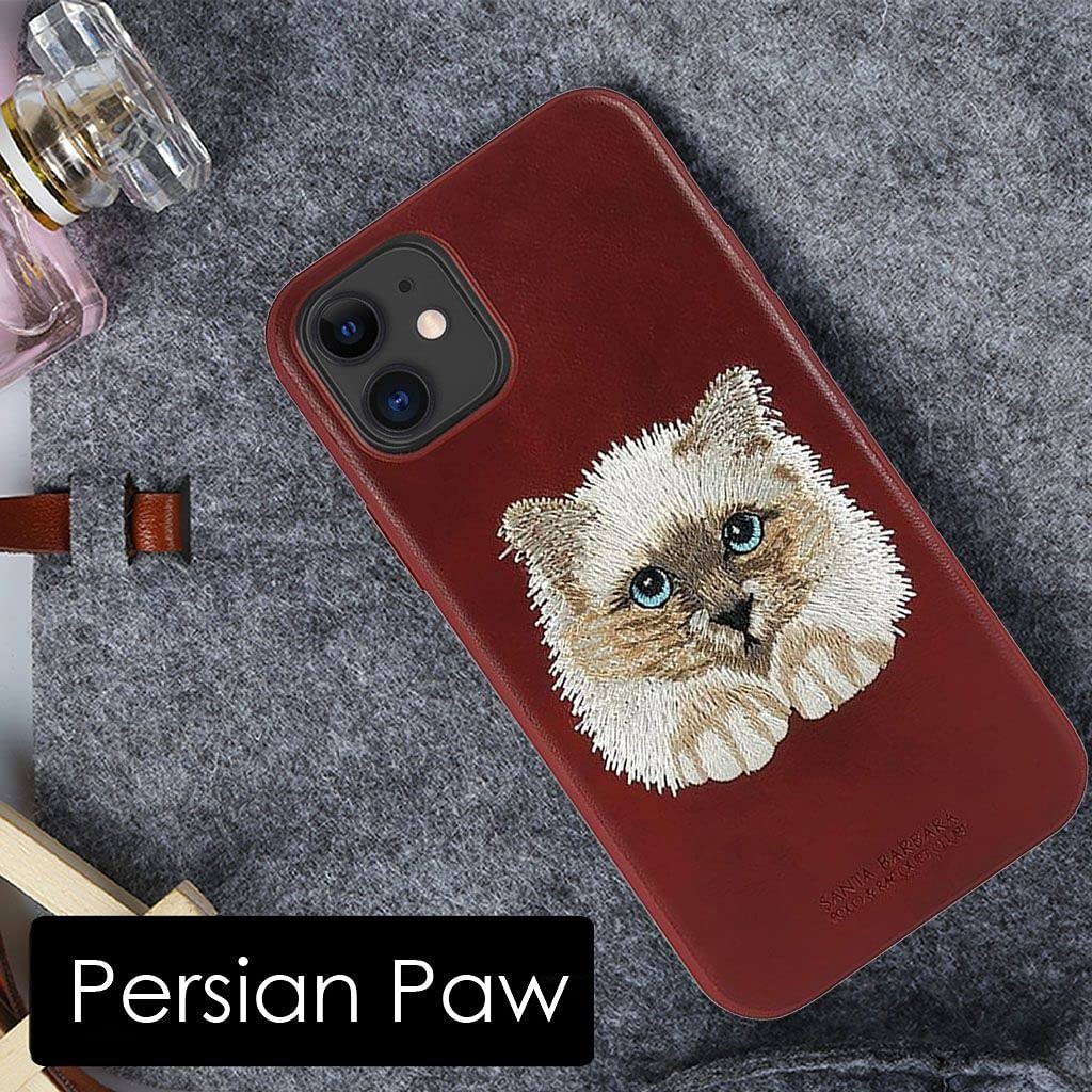 iPhone Luxury Santa Barbara Leather Savana Series Cat Back Cover freeshipping - Frato