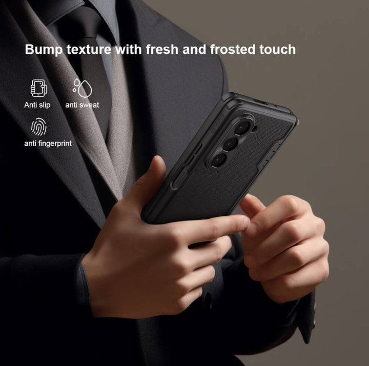 Samsung Galaxy Z Fold 5 Nillkin Frost Shield With Stand Case Cover Black