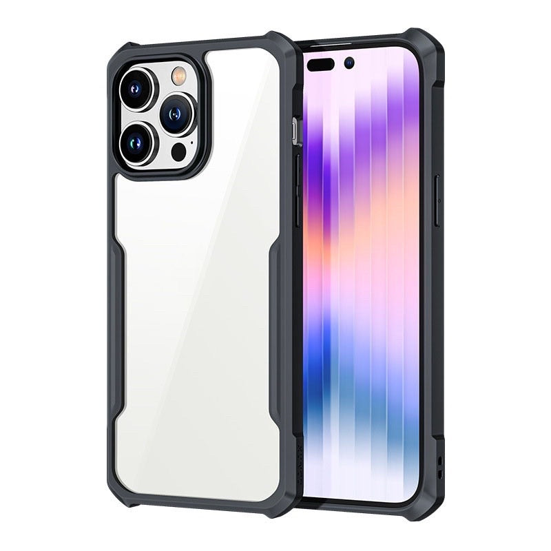 iPhone 14 Series Shockproof Airbags Bumper Transparent Back Case Cover
