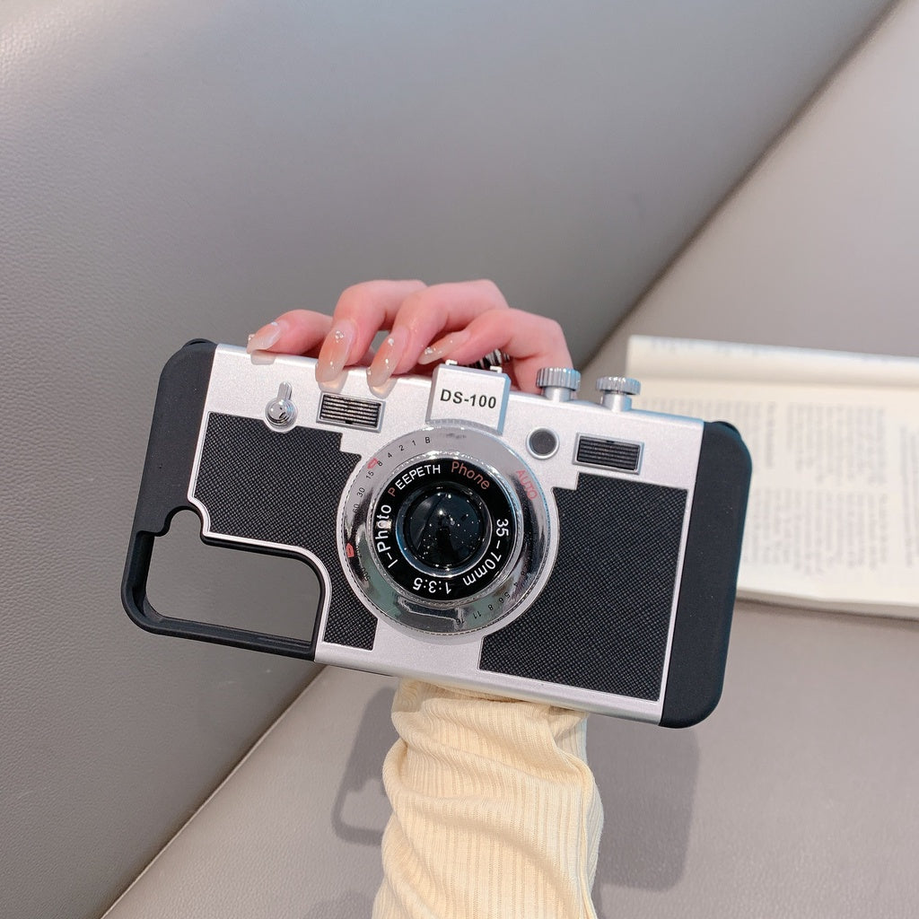 Samsung S22 Ultra 3D Retro Vintage Camera Case Cover