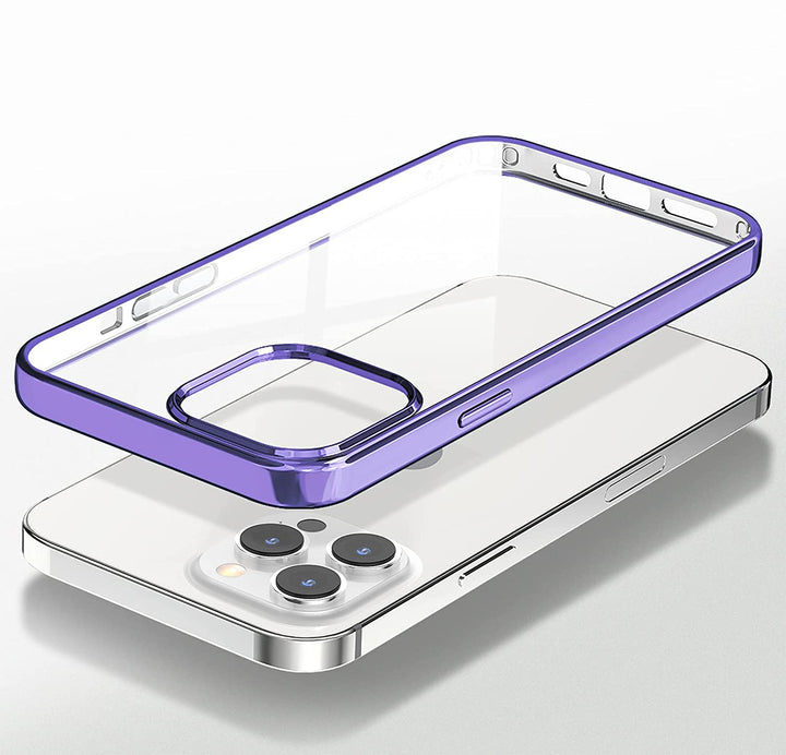 Crystal Clear Chrome Electroplated Bumper iPhone Cover