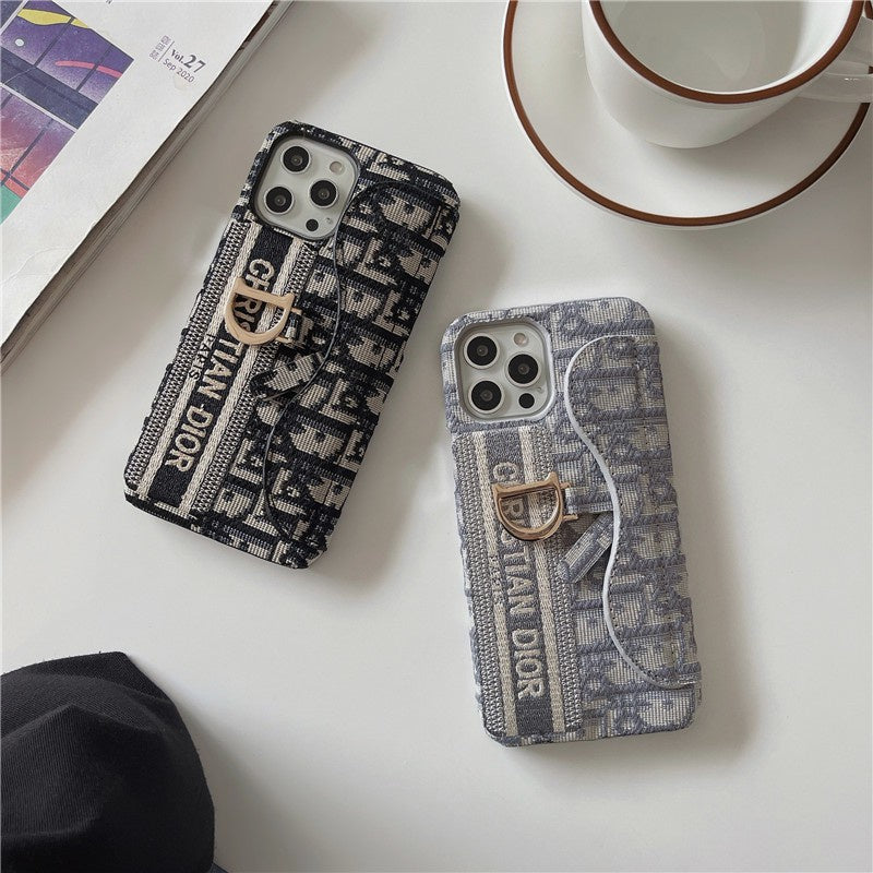 iPhone luxury Brand CD Card Holder Case Cover