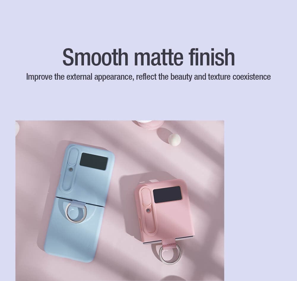 FRATO Flip 4 Collection Nillkin Samsung Galaxy Z Flip4 5G (Z Flip 4 5G) CamShield Silky silicon Cover