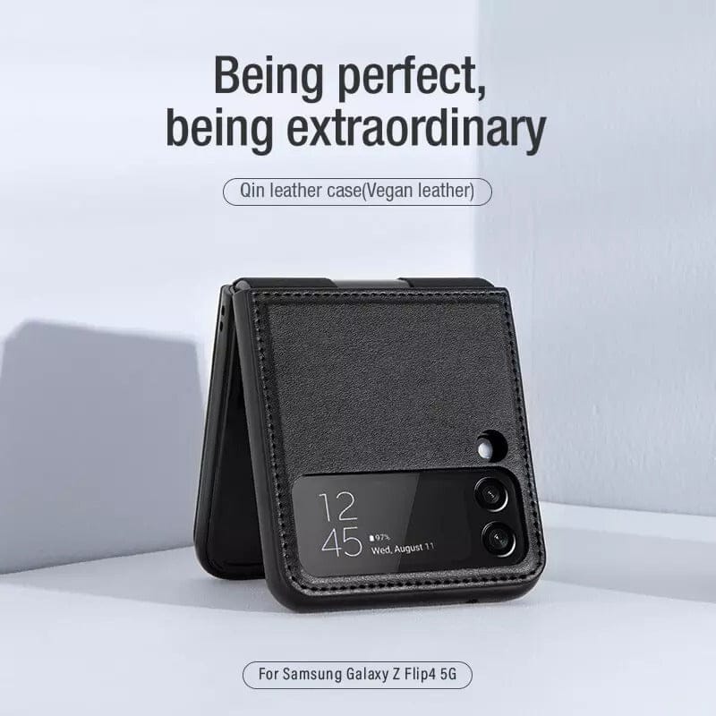 FRATO Flip 4 Collection Samsung Galaxy Z Flip 4 5G Qin Vegan leather Cover ( Green )
