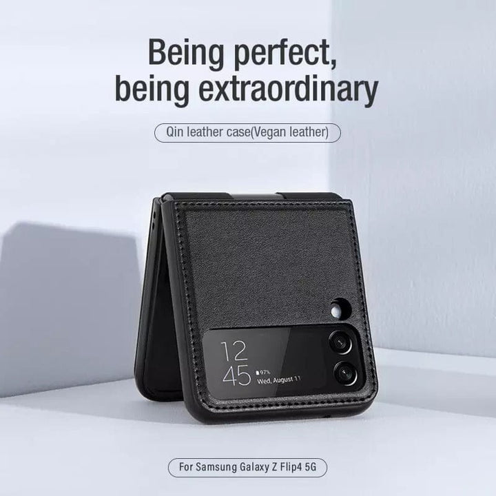 FRATO Flip 4 Collection Samsung Galaxy Z Flip 4 5G Qin Vegan leather Cover ( Green )