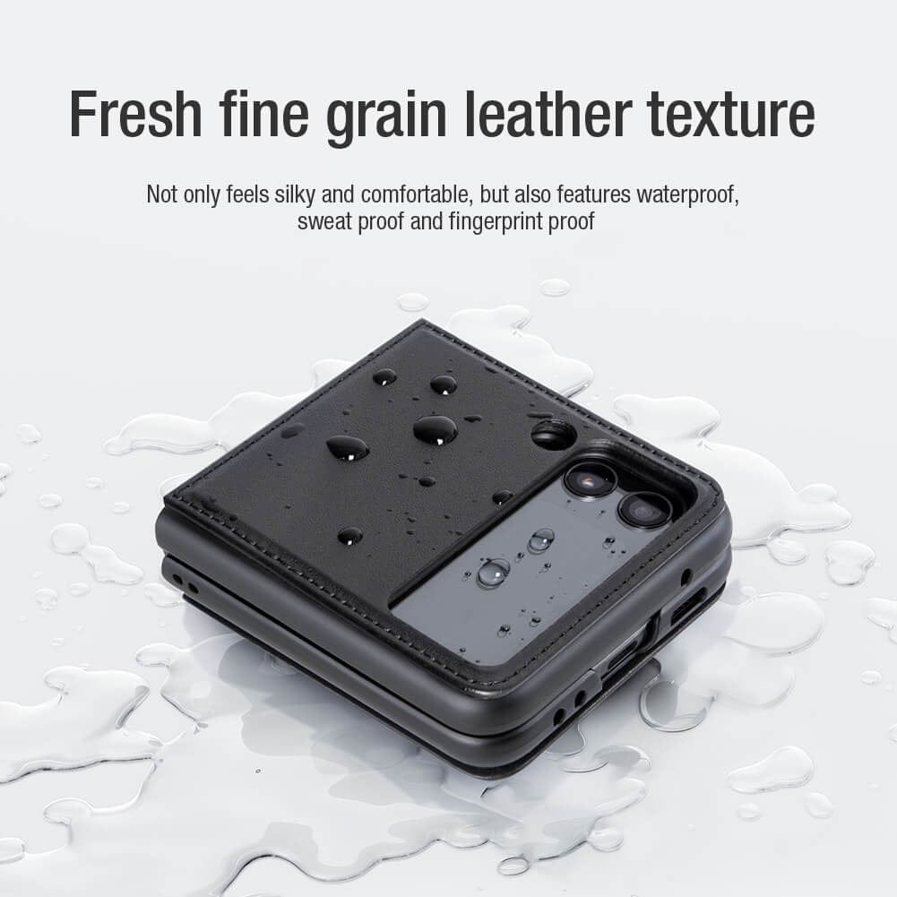 FRATO Flip 4 Collection Samsung Galaxy Z Flip 4 5G Qin Vegan leather Cover ( Lilac )