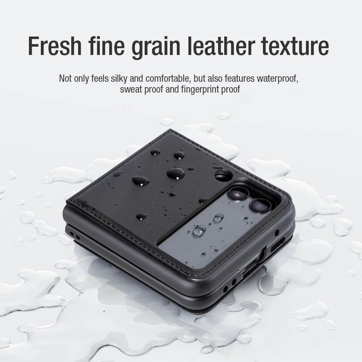 FRATO Flip 4 Collection Samsung Galaxy Z Flip 4 5G Qin Vegan leather Cover ( Lilac )