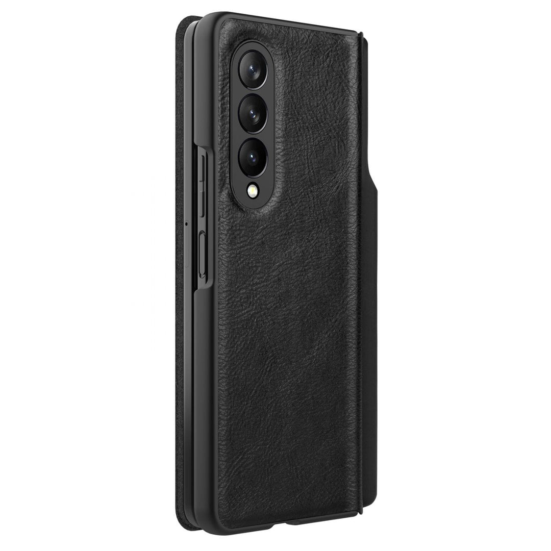 FRATO Fold 3 Collection Nillkin Qin Leather Case Cover For Samsung Z Fold 3 Black
