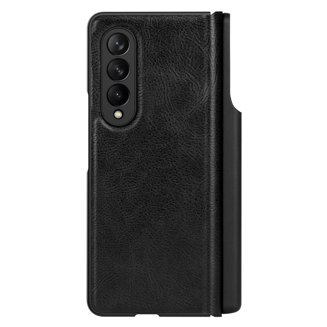 FRATO Fold 3 Collection Nillkin Qin Leather Case Cover For Samsung Z Fold 3 Black