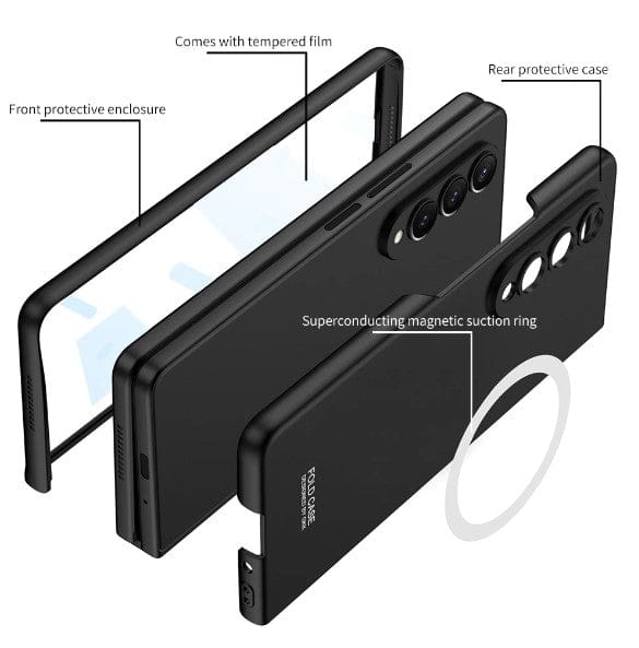 FRATO Fold 4 Collections Samsung Galaxy Z Fold 4 Ultra Thin Magsafe Wireless Charging Matte And Glass Case