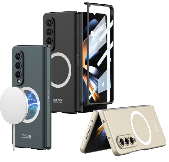 FRATO Fold 4 Collections Samsung Galaxy Z Fold 4 Ultra Thin Magsafe Wireless Charging Matte And Glass Case