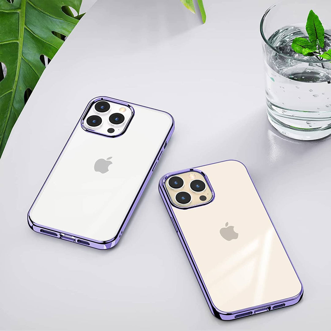FRATO iPhone Trending Crystal Clear Chrome Electroplated Bumper iPhone Cover