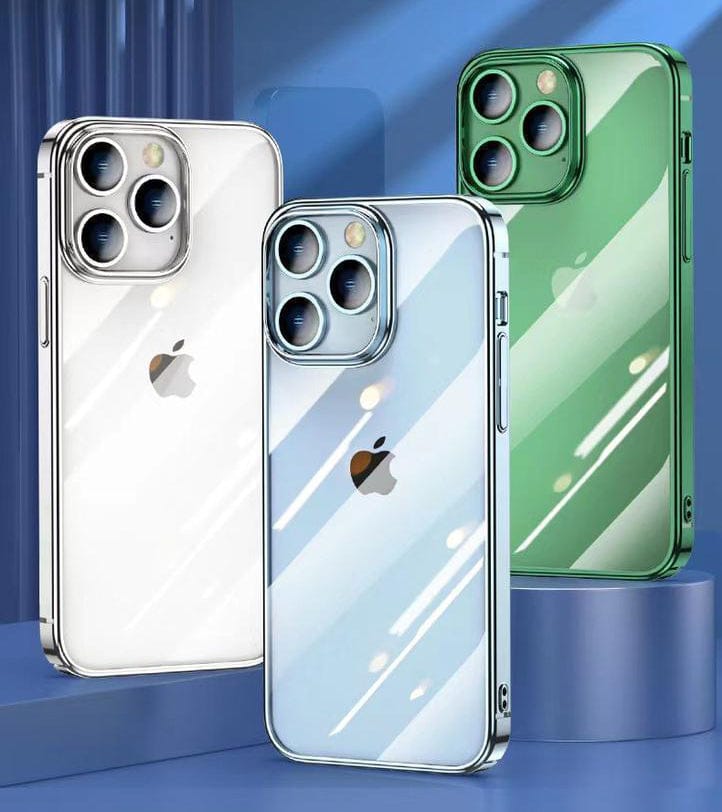 FRATO iPhone Trending Crystal Clear Chrome Electroplated Bumper iPhone Cover