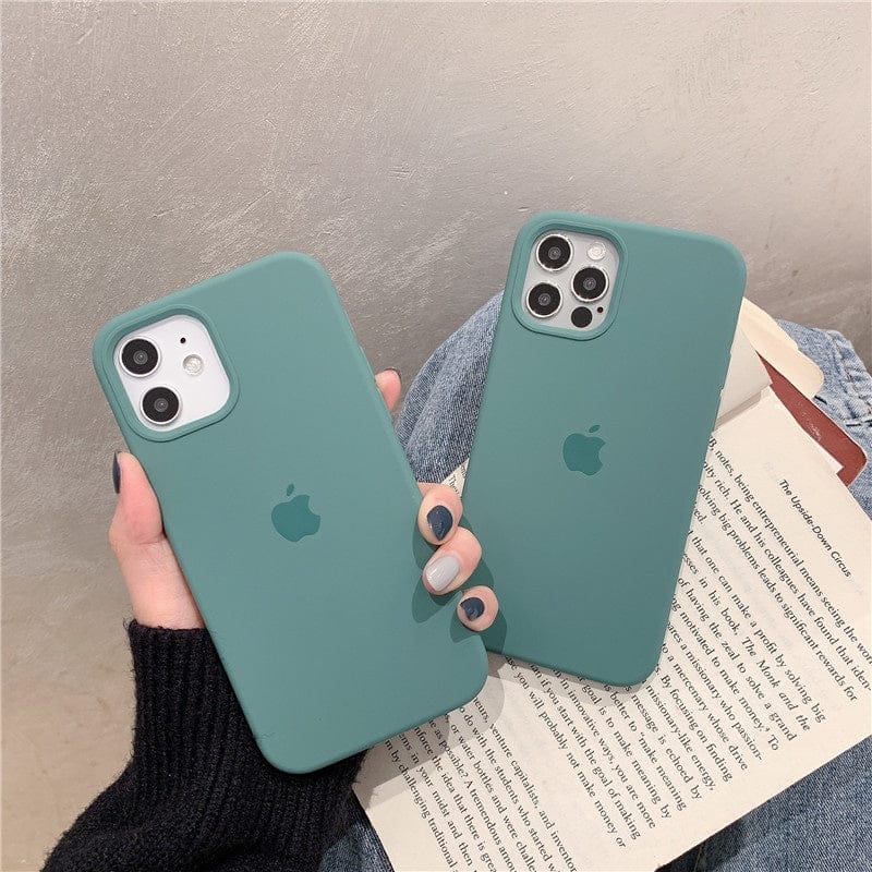 FRATO iPhone Trending iPhone 13 Pro Max iPhone Liquid Silicone Case Cover ( PINE GREEN )