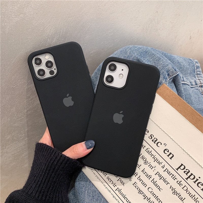 FRATO iPhone Trending iPhone 14 Pro Max iPhone Liquid Silicone Case Cover ( BLACK )